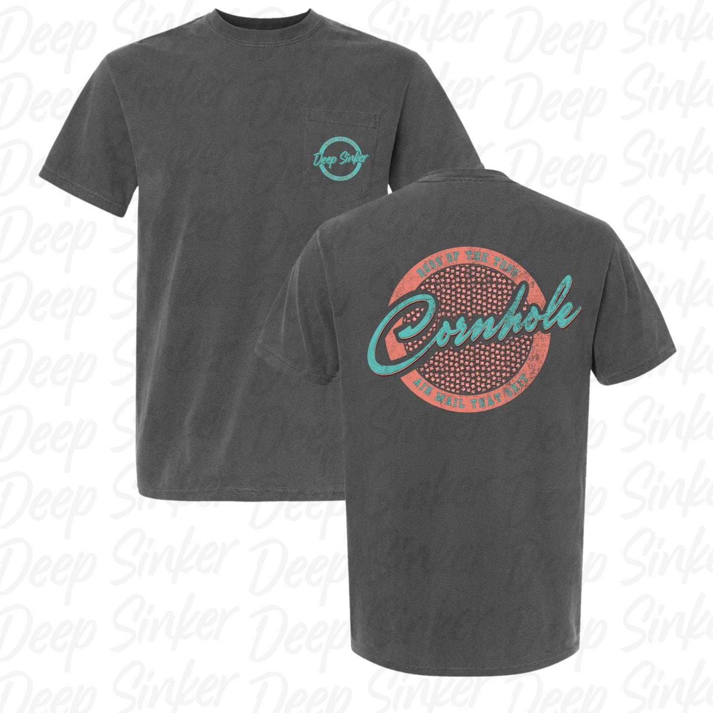 Cornhole Logo Circle Pocket Tee